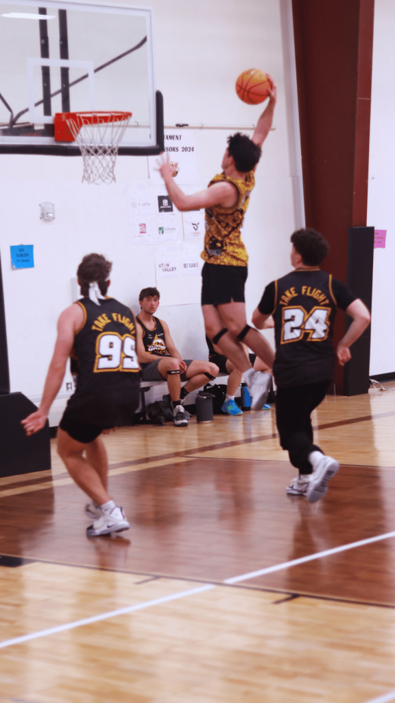 Huge Dunk in Dunk Ball Basketball League